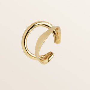 MARIA BLACK gold earcuff ripples
